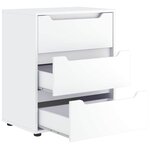 vidaXL Buffet VISNES blanc 60x40x73 cm bois d'ingénierie