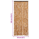 vidaXL Moustiquaire Ocre et blanc 56x185 cm Chenille