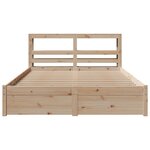 vidaXL Cadre de lit avec tête de lit sans matelas 160x200 cm