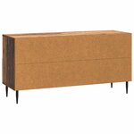 vidaXL Meuble TV Bois ancien 102 x 34 5 x 50 cm Bois d'ingénierie