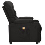 vidaXL Fauteuil de massage Noir Tissu