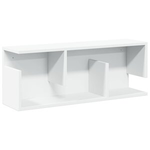 vidaXL Armoire murale 80x20x30 cm blanc bois d'ingénierie