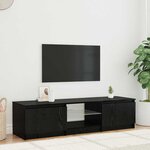vidaXL Meuble TV Chêne noir 140 x 38 5 x 36 cm Bois d'ingénierie