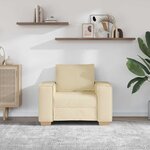 vidaXL Canapé-chaise Crème 100x78x84 cm Tissu