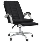 Chaise fauteuil siège pivotante de inclinable de bureau informatique étude similicuir noir 02_0024263
