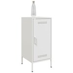 vidaXL Buffets 2 Pièces blanc 36x39x79 cm acier
