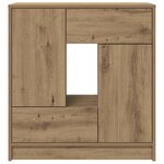 vidaXL Buffet avec tiroirs et portes chêne artisanal 70 5x34x74 5 cm