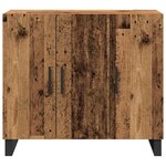 vidaXL Buffet Bois ancien 90 x 34 x 80 cm Bois d'ingénierie