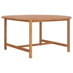 vidaXL Table de jardin 150x76 cm Bois de teck solide