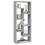 vidaXL Étagère murale Sonoma gris 36x16x90 cm Bois d'ingénierie