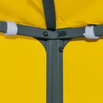 vidaXL Toile de toit de belvédère 2 niveaux 310 g/m² 4x3 m Jaune