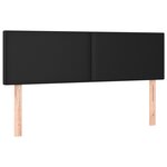 vidaXL Sommier à lattes de lit avec matelas Noir 140x200 cm Similicuir
