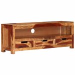 vidaXL Meuble TV 110x30x40 cm Bois d'acacia massif