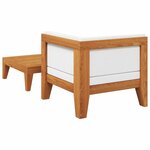 vidaXL Salon de jardin 2 Pièces avec coussins Bois d'acacia solide
