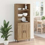 vidaXL Haut Armoire Chêne artisanal 69 5 x 34 x 180 cm
