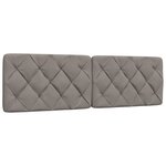 vidaXL Cadre de lit sans matelas taupe 160x200 cm tissu