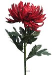 Chrysanthème artificiel  h 63 cm vermillon - best - couleur: vermillon