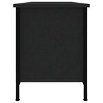 vidaXL Meuble TV noir 102x35x45 cm bois d'ingénierie