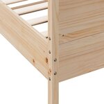 vidaXL Cadre de lit sans matelas 120x200 cm bois de pin massif
