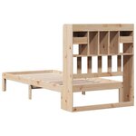 vidaXL Lit bibliothèque sans matelas 90x200 cm bois de pin massif
