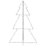 vidaXL Arbre de Noël cône 240 LED d'intérieur/d'extérieur 118x180 cm