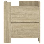 vidaXL Table de chevet chêne sonoma 45x50x50 cm bois d’ingénierie