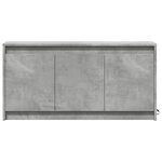 vidaXL Meuble TV avec LED gris béton 100x34x50 cm bois d'ingénierie