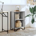 vidaXL Bibliothèque sonoma gris 50x31x74 5 cm bois d'ingénierie