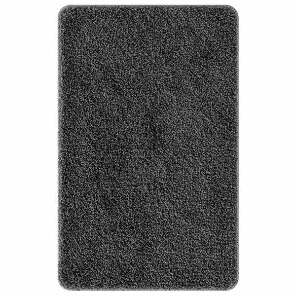 vidaXL Tapis de bain Gris foncé 50 x 80 cm Polypropylène