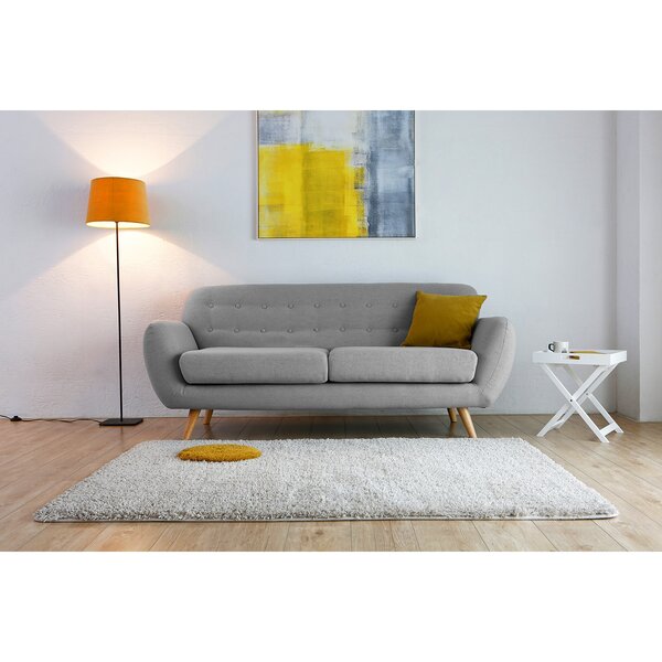 Helsinki 3p : Canapé scandinave 3 places gris anthracite