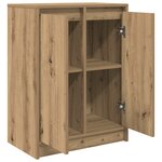 vidaXL Buffet chêne artisanal 57x34x76 cm bois d'ingénierie