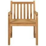 vidaXL Ensemble à manger de jardin 9 Pièces Bois de teck solide
