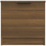 vidaXL Tables de chevet 2 Pièces Chêne marron 40x39x40 cm