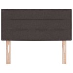 vidaXL Tête de lit LED avec tête de lit Marron foncé 80 cm Polyester