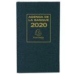 Agenda de bureau banquier large 1 volume 280x175 mm Noir EXACOMPTA