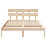 vidaXL Cadre de lit en bois massif pin 160x200 cm