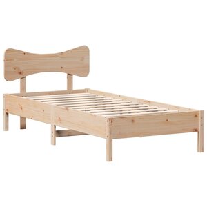 vidaXL Cadre de lit sans matelas 100x200 cm bois massif de pin