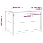 vidaXL Lit surélevé de jardin 119 5x82 5x78 cm bois Douglas massif