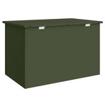 vidaXL Boîte de Rangement Extérieure Vert olive 80 x 50 5 x 50 cm