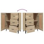 vidaXL Buffet Chêne sonoma 69 5x34x90 cm Bois d'ingénierie