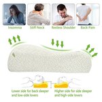 Konbanwa Oreiller en mousse à mémoire de forme Bambou