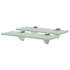 vidaXL Étagères murales 2 Pièces Verre 30 x 10 cm 8 mm