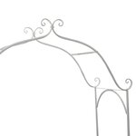 vidaXL Banc de jardin avec coussin Blanc 104 x 54 x 93cm Acier