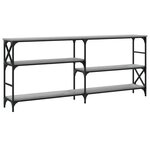 vidaXL Table console sonoma gris 180x29x76 5 cm bois d'ingénierie