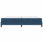 vidaXL Lit à ressorts avec matelas Bleu 200 x 200 cm tissu