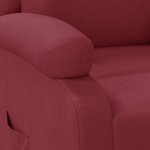 vidaXL Fauteuil inclinable Rouge bordeaux Similicuir