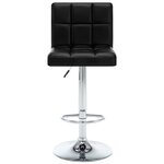 vidaXL Tabourets de bar lot de 2 noir similicuir
