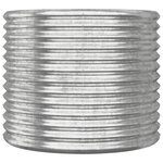 vidaXL Jardinière de jardin Acier galvanisé 80x80x68 cm Argenté