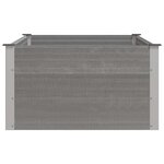 vidaXL Lit surélevé de jardin WPC 150x100x54 cm Gris