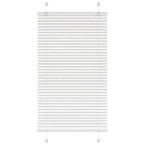 vidaXL Store plissé blanc 80x100 cm largeur du tissu 79 4 cm polyester